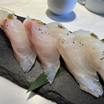 Seabutter - Black snapper on the left (yes - having a little reddish color), and red snapper on the right. - Japanese Near Me - Westlake Village, California Seabutter - Black snapper on the left (yes - having a little reddish color), and red snapper on the right. - Japanese Near Me - Westlake Village, California