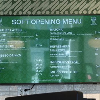 Hijau Coffee - Soft Open Menu- 8/2026 - Coffee & Tea Near Me - San Jose, California Hijau Coffee - Soft Open Menu- 8/2026 - Coffee & Tea Near Me - San Jose, California