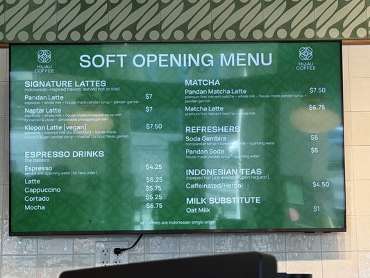 Menu photo 7 Hijau Coffee San Jose, CA Menu photo 7 Hijau Coffee San Jose, CA