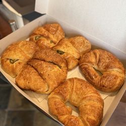 Jenny's Donuts - Jalapeño ham and cheese + plain croissants