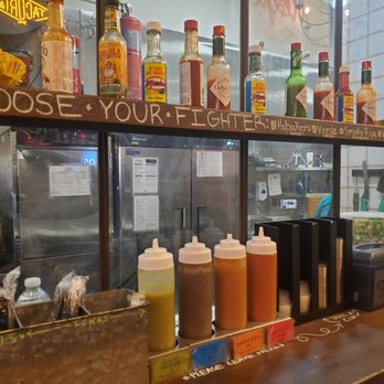 tacoria - Bergen Town Center - Sauce bar! Love a mexican place with good sauces! - Tacos Near Me - Paramus, New Jersey