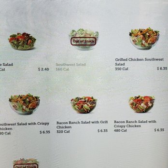 McDonalds - The chickenless salads are out of stock. The salad with the chicken is in stock. It seems they don't like you being salads. - Fast Food Near Me - Bakersfield, California McDonalds - The chickenless salads are out of stock. The salad with the chicken is in stock. It seems they don't like you being salads. - Fast Food Near Me - Bakersfield, California