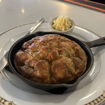 The Comus Inn - Cast iron bread with honey butter - New American Near Me - Dickerson, Maryland