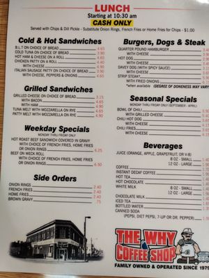 Menu photo 8 The Why Coffee Shop Niagara Falls, NY Menu photo 8 The Why Coffee Shop Niagara Falls, NY
