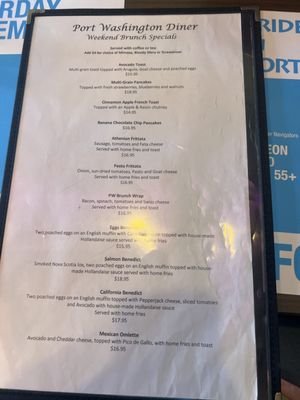 Menu photo 8 Port Washington Diner Port Washington, NY
