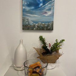 Waxscapes - Treats and One of Jacqueline's original paintings.