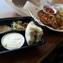 LOVE their falafel platter and fries.