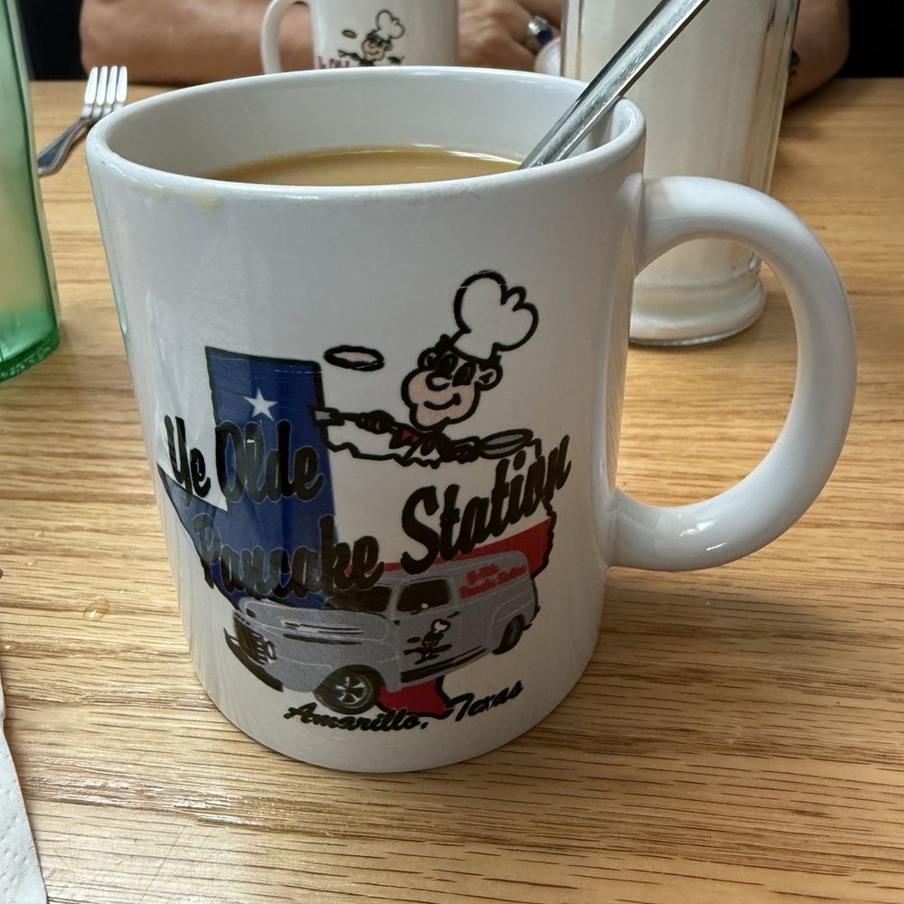 Ye Olde Pancake Station - Good coffee in a cute cup - Breakfast & Brunch Near Me - Amarillo, Texas