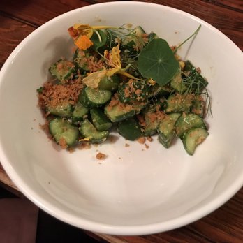 Roberta's - Marinated Cucumber Salad. - Pizza Near Me - Brooklyn, New York