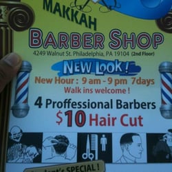 Makkah Barber Shop - New times are 10am - 7pm every day of the week, otherwise info is all correc