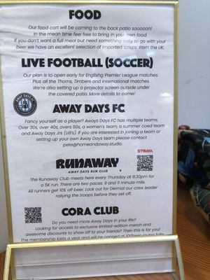 Away Days Brewing Co by null