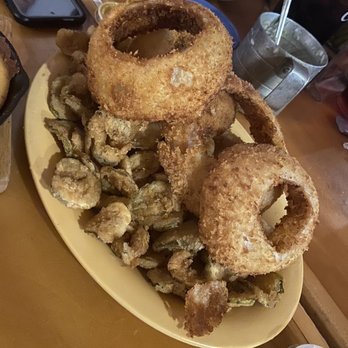 Top O' The River - Fried Onion Rings and Fried Fried Dill Pickles - Seafood Near Me - Michie, Tennessee Top O' The River - Fried Onion Rings and Fried Fried Dill Pickles - Seafood Near Me - Michie, Tennessee