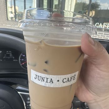 Junia Café - Mocha grey latte - Coffee & Tea Near Me - Gardena, California Junia Café - Mocha grey latte - Coffee & Tea Near Me - Gardena, California