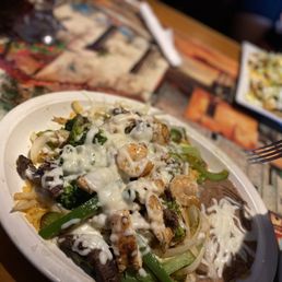 a plate of food on a table