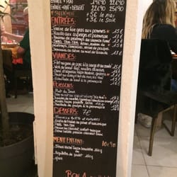 Le Tam Tam - The menu