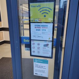 Store hours, 0800-2100. Store hours, 0800-2100.