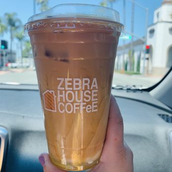Zebra House Coffee - Large Honey vanilla oat milk latte - Coffee & Tea Near Me - San Clemente, California Zebra House Coffee - Large Honey vanilla oat milk latte - Coffee & Tea Near Me - San Clemente, California