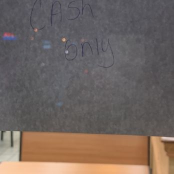 Subway - a chalkboard with the words cash menu written on it - Sandwiches Near Me - Clinton, South Carolina