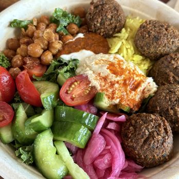 Nick The Greek - Mediterranean Bowl with falafel - Mediterranean Near Me - Santa Rosa, California Nick The Greek - Mediterranean Bowl with falafel - Mediterranean Near Me - Santa Rosa, California