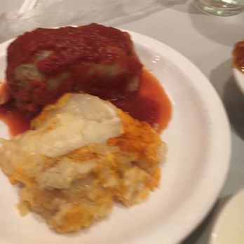 Mehlman's Cafeteria - Cabbage roll & escalloped potatoes (very good!) - Cafeteria Near Me - Saint Clairsville, Ohio