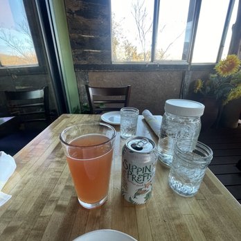 Hideaway House - Sippin pretty beer - Pizza Near Me - Sedona, Arizona