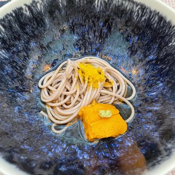 Sushi Lab Rooftop - soba noddles with uni - Japanese Near Me - New York, New York Sushi Lab Rooftop - soba noddles with uni - Japanese Near Me - New York, New York
