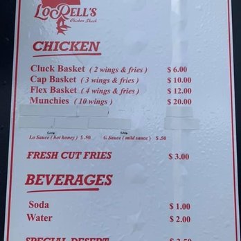 LoRell's Chicken Shack - Menu - Chicken Wings Near Me - Portland, Oregon LoRell's Chicken Shack - Menu - Chicken Wings Near Me - Portland, Oregon