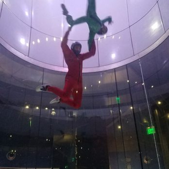 iFly - Kiddo and instructor flying - Skydiving Near Me - San Diego, California iFly - Kiddo and instructor flying - Skydiving Near Me - San Diego, California