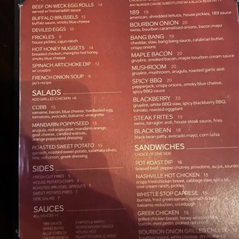 189 Burger - Food menu - New American Near Me - East Aurora, New York