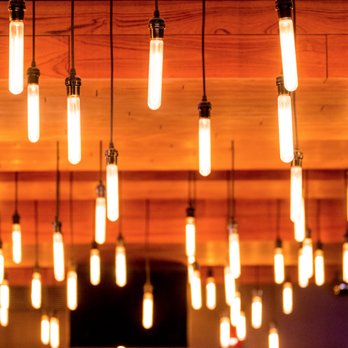 Local 522 - a cluster of light bulbs hanging from the ceiling - Burgers Near Me - Calgary, Alberta Local 522 - a cluster of light bulbs hanging from the ceiling - Burgers Near Me - Calgary, Alberta