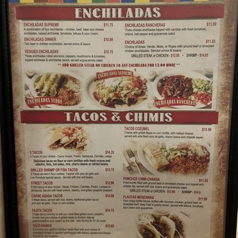 Los Panchos - Menu - Mexican Near Me - Sulphur, Louisiana