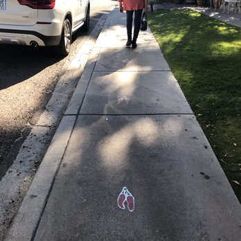 Aunt Chiladas - Follow the painted peppers on the sidewalk from the parking lot to the front entrance - Mexican Near Me - Phoenix, Arizona Aunt Chiladas - Follow the painted peppers on the sidewalk from the parking lot to the front entrance - Mexican Near Me - Phoenix, Arizona