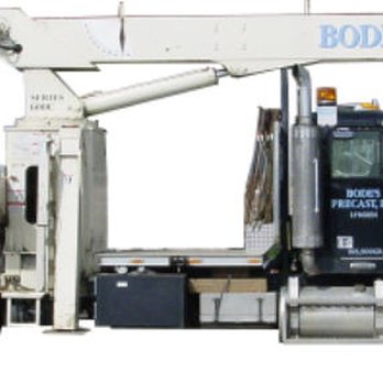Bode's Precast - This boom has a 80' reach. - Septic Services Near Me - Everson, Washington Bode's Precast - This boom has a 80' reach. - Septic Services Near Me - Everson, Washington