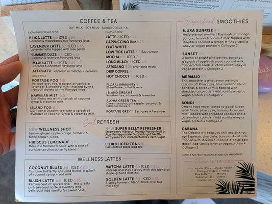 Menu photo 2 Iluka Espresso Victoria, BC