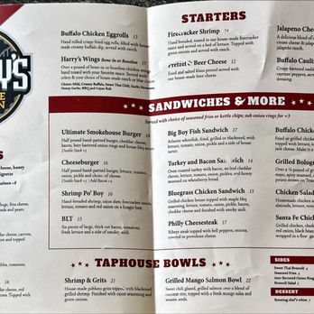 Harry's Taphouse & Kitchen - Menu 7/25 - Sports Bars Near Me - Jeffersonville, Indiana Harry's Taphouse & Kitchen - Menu 7/25 - Sports Bars Near Me - Jeffersonville, Indiana