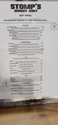 Menu photo 5 Stomp’s Burger Joint Missouri City, TX Menu photo 5 Stomp’s Burger Joint Missouri City, TX