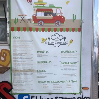 El buen sazon okc - Menu - Food Trucks Near Me El buen sazon okc - Menu - Food Trucks Near Me