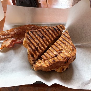 Quadrant Book Mart - PBN (peanut butter, banana and Nutella on grilled cinnamon raisin toast) - Coffee & Tea Near Me - Easton, Pennsylvania