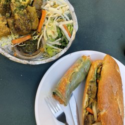 Oh Mai Sandwich Kitchen Holladay - S5. Lemon Grass Tofu Sandwich R1. Lemongrass Tofu Basil Roll(1)