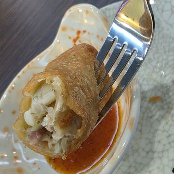 Sakura IX - The Pork Egg Roll with the special sauce that came with it - Japanese Near Me - Roanoke, Virginia