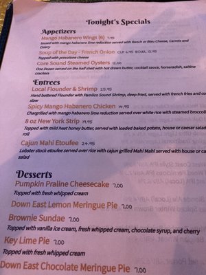 Menu photo 2 Blackbeard's Grill & Steam Bar Beaufort, NC