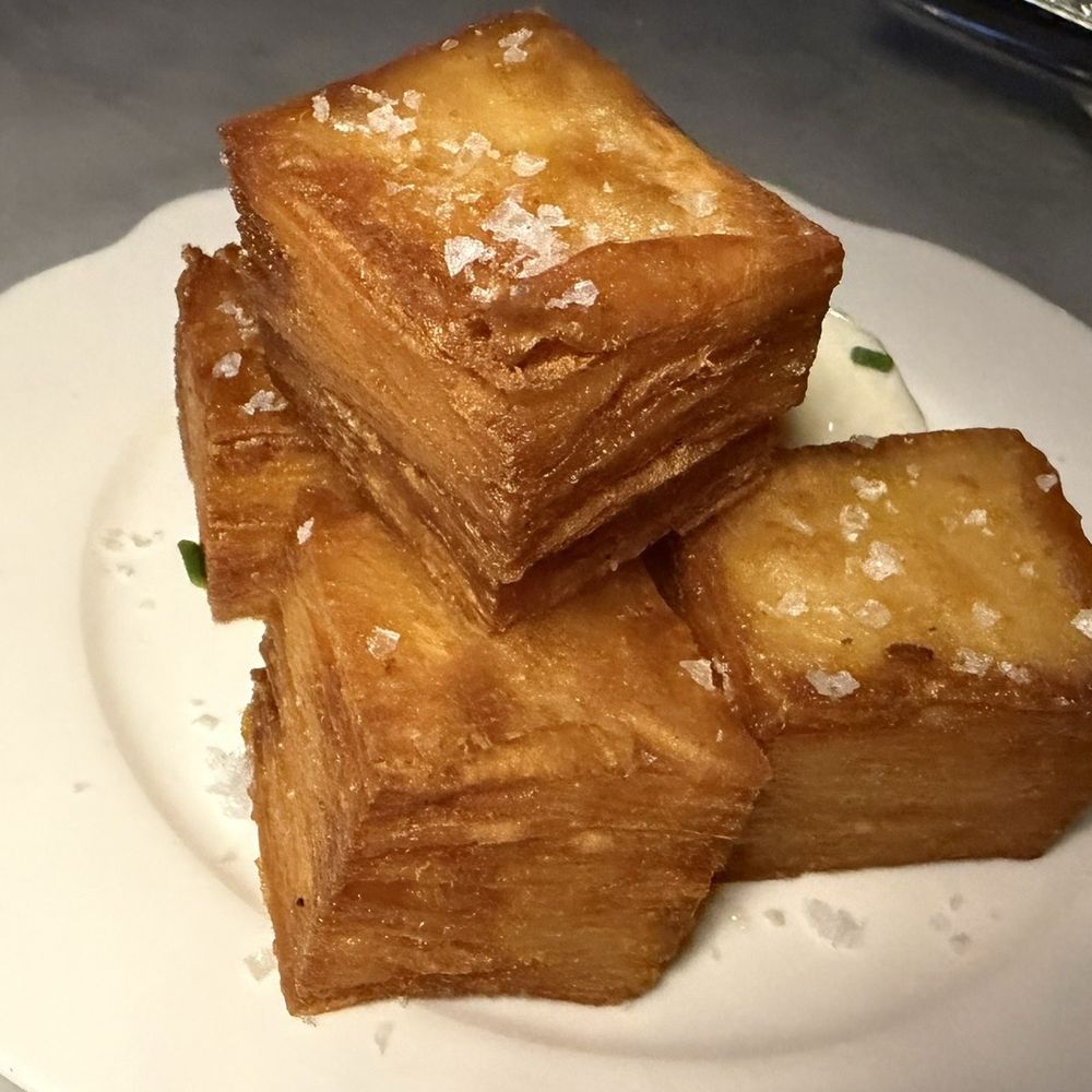 La Fête - Potato Pavé + sour cream and chive - Wine Bars Near Me - Birmingham, Alabama