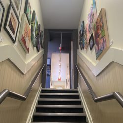 The Old School House Art Center - Paintings cover the walls of the Old School House