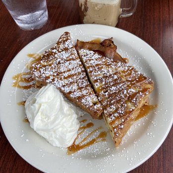 Toast Coffeehouse - The Graham Cracker French Toast. Comes with sausage, ham, bacon, or turkey bacon side. - Coffee & Tea Near Me - Patchogue, New York Toast Coffeehouse - The Graham Cracker French Toast. Comes with sausage, ham, bacon, or turkey bacon side. - Coffee & Tea Near Me - Patchogue, New York