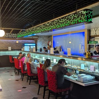 Sushi Train - The conveyor belt is covered and refrigerated, which I love to see. - Sushi Bars Near Me - Nashville, Tennessee