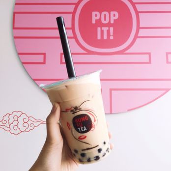 Kung Fu Tea - Medium chai milk with bubbles - Bubble Tea Near Me - Richmond, Virginia