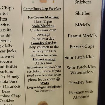 Magic Castle Hotel - Complimentary snacks and services - Hotels Near Me - Los Angeles, California