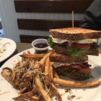 The Shed - BLTE and parm fries. - American Near Me - Boise, Idaho The Shed - BLTE and parm fries. - American Near Me - Boise, Idaho