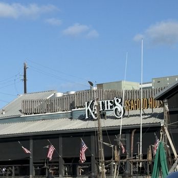 Katie's Seafood House - Bayside deck pic overlooking the fishing boats - Seafood Near Me - Galveston, Texas Katie's Seafood House - Bayside deck pic overlooking the fishing boats - Seafood Near Me - Galveston, Texas
