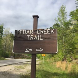 Cedar Creek Trail - 2 parking lots: A & B